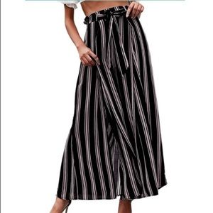 High waisted flowy pants